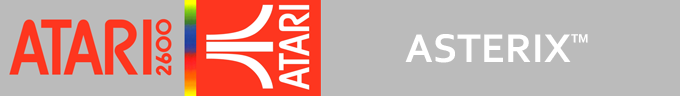 Asterix logo for Atari 2600